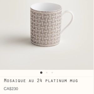 Hermès Mosaique au 24 mug in platinum